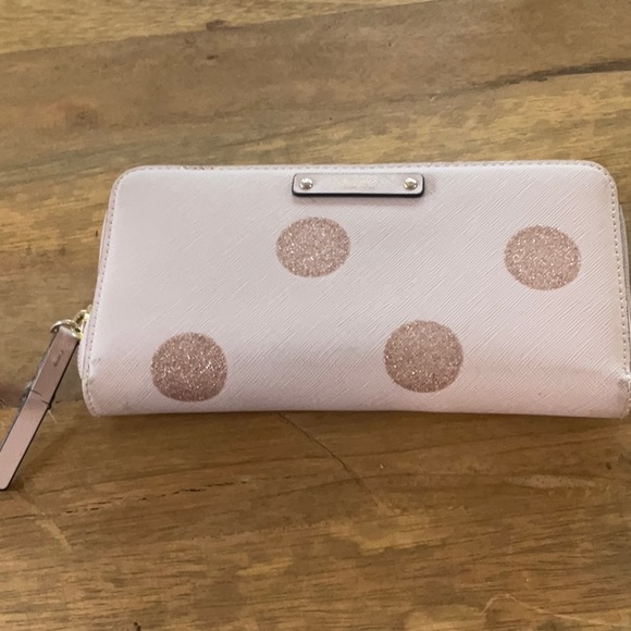 Kate Spade Light Pink Polka Dot Wallet - Picture 2 of 14